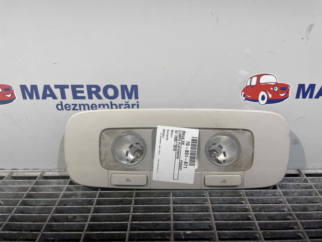 LAMPA PLAFONIERA VW PASSAT PASSAT - - (2005 2010)