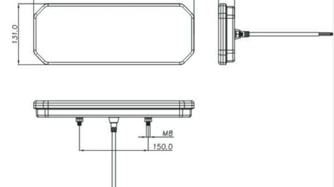 Lampa Stop Camion Led Cu Semnalizare Dinamica SL-5004 Stanga 12-24V 101019-4