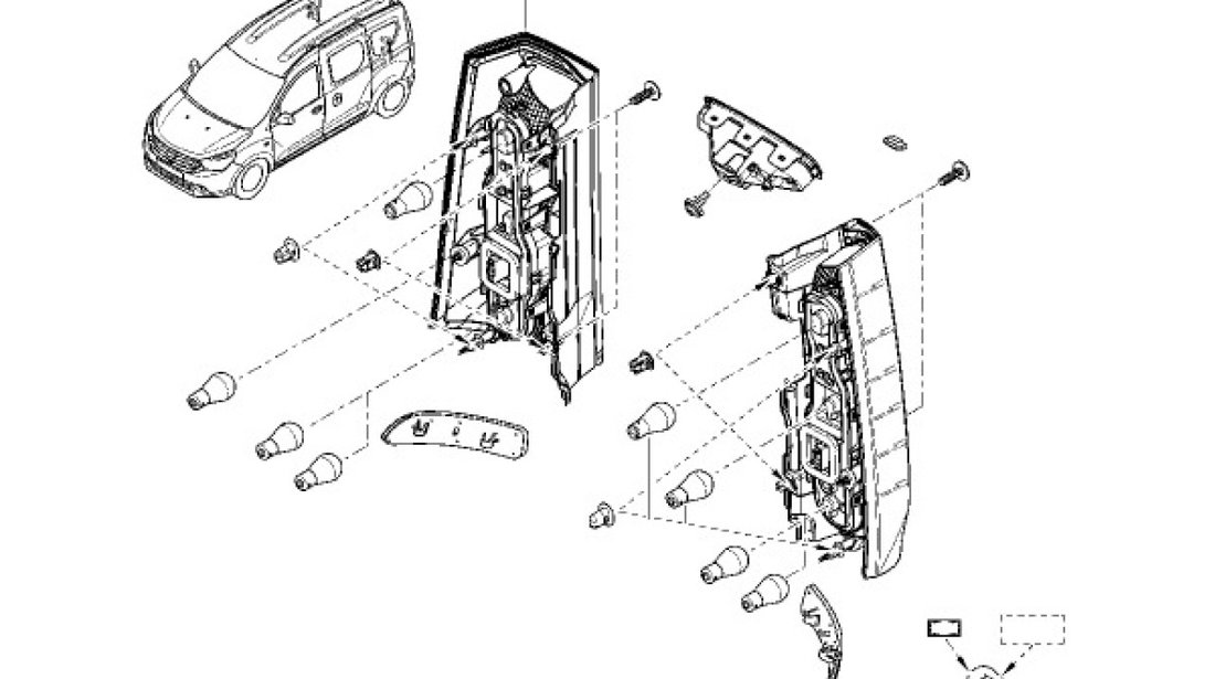 LAMPA STOP DR. DOKKER RENAULT 265509604R <br>