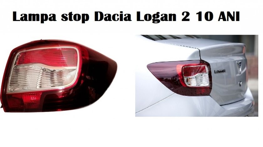 Lampa stop dreapta black noua Dacia Logan 2 10 ANI 2013*2014*2015*2016 Original Elba 265501454R