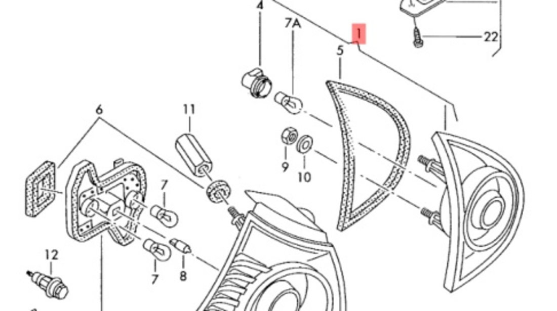 Lampa stop haion dreapta Volkswagen Golf 5 (1K1) Coupe 1.9 TDI BKC 2005 OEM 1K6945094E