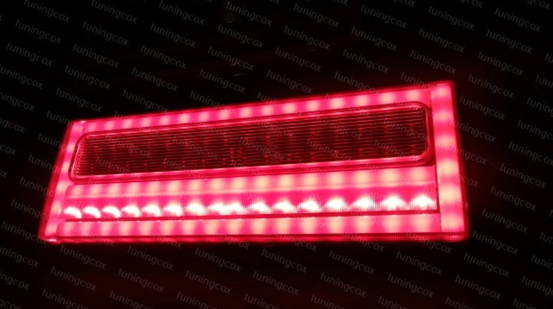 Lampa stop led dreptunghiulara 12v 38x14x2,5