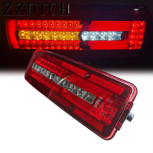 Lampa Stop Led Stânga 24V Cu 7 Funcții, Potrivit Pentru Remorcă, Rulotă, Dubă, TIR, Camion Man ...