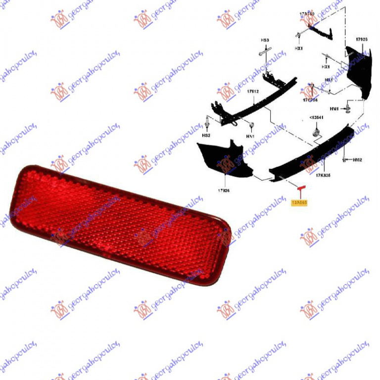 Lampa Stop Spate - Ford Transit/Tourneo Connect 2013 , 1778456