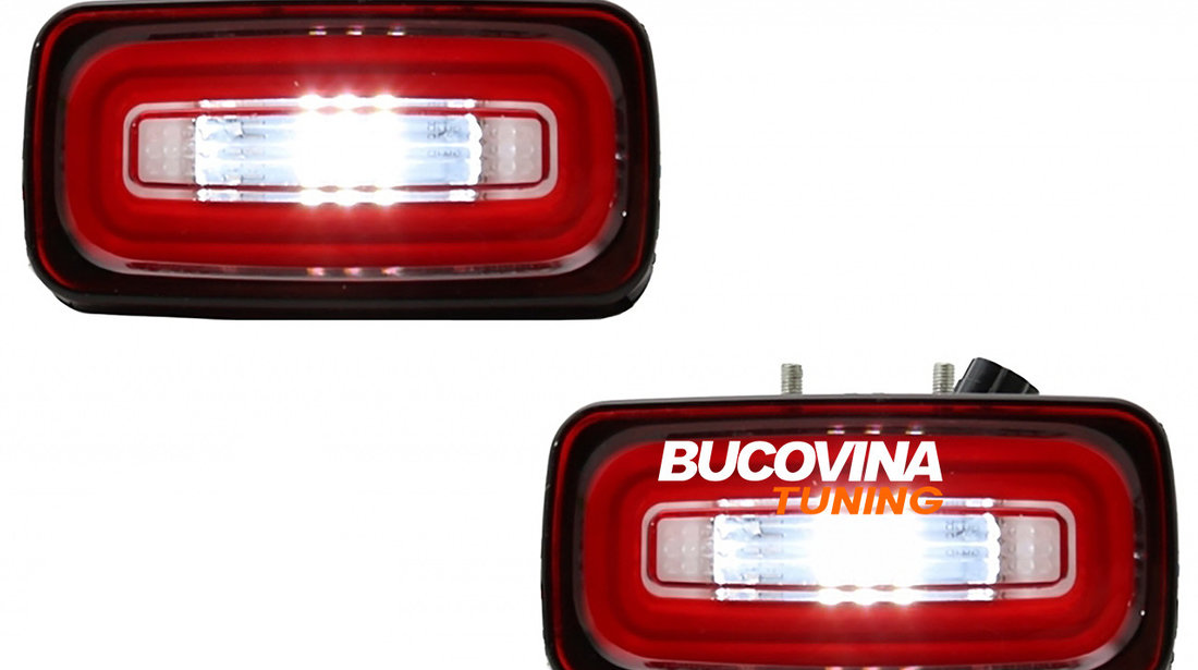 Lampi Ceata Full LED compatibile cu Mercedes Benz W463 G-Class (89-15) Rosu Clar