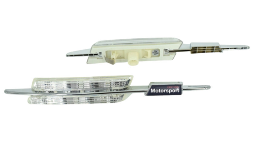 Lampi Laterale Led Semnalizare Transparente Compatibile Bmw Seria 5 E60 2004-2010 Sedan 4 Usi Cod ART-7127 TCT-3132