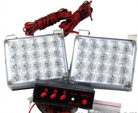 Lampi LED STROBOSCOPICE LUMINA PORTOCALIE 24V ( set 2 bucati ) COD: 51028 / 5128