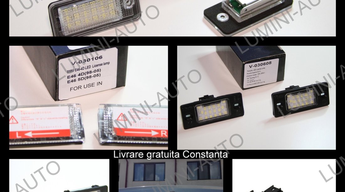 Lampi numar cu LED uri SMD BMW dedicate E36 E46 E39 E90 E63 etc