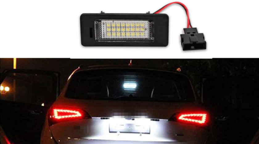 Lampi numar LED Audi A1, A4, A5, A6, S6, A7, S7, Q5, TT