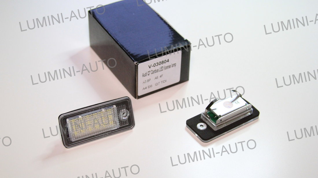 Lampi numar LED SMD dedicate Audi A3 A4 B6 B7 B8 S4 A6 S6 A8 Q7 etc