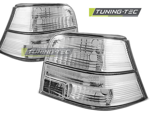 Lampi Spate Stopuri CRYSTAL ALB compatibila VW GOLF 4 09.97-09.03