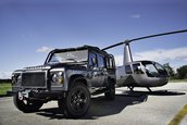 Land Rover Defender cu motor de Corvette