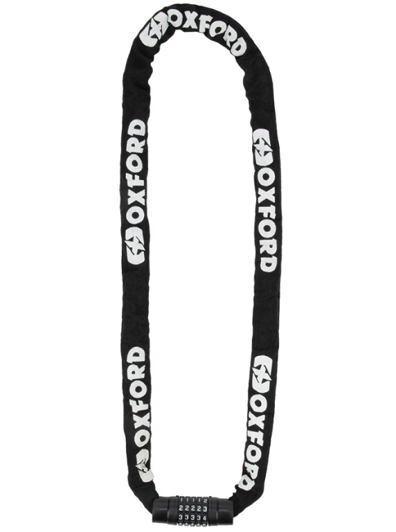 Lant Antifurt Moto Cu Cifru Oxford Combi Chain8 8mm Square Otel Negru LK119