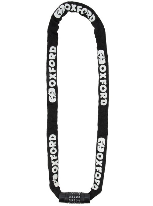 Lant Antifurt Moto Cu Cifru Oxford Combi Chain8 8mm Square Otel Negru LK119