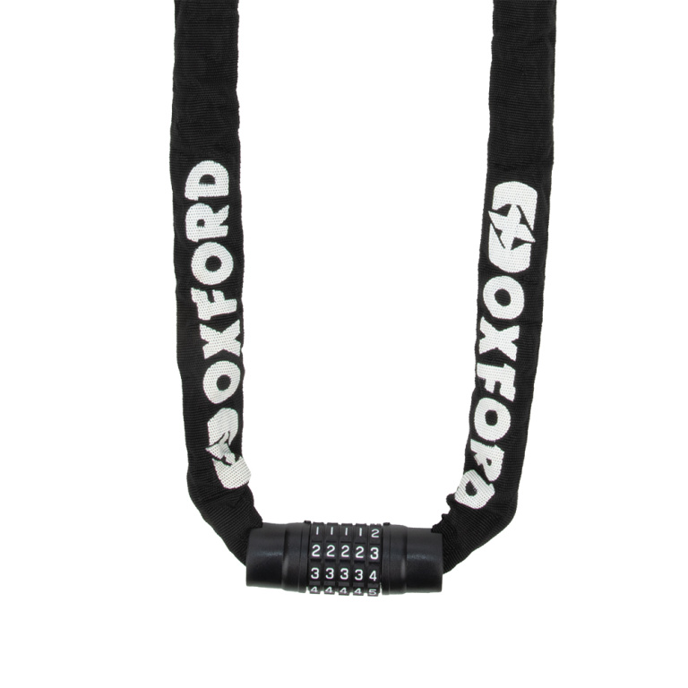 Lant Antifurt Moto Cu Cifru Oxford Combi Chain8 8mm Square Otel Negru LK119