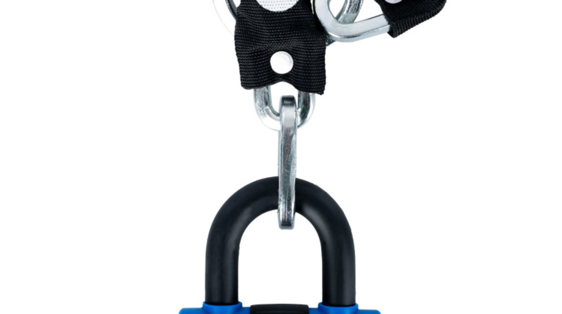 Lant Antifurt Moto Oxford Chain 8 Chain Lock &amp; Mini Shackle 8mm x 1000mm Otel Negru LK182