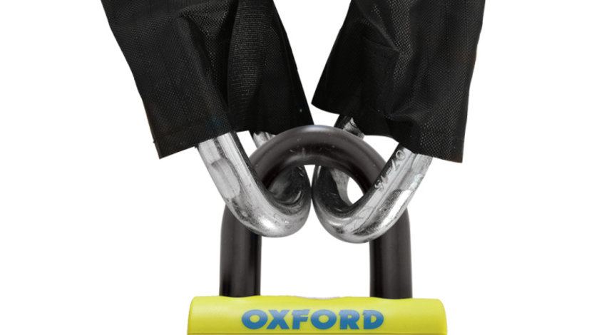 Lant Antifurt Moto Oxford Oxford Bigboss 12mm Chainlock Metal Negru / Galben OF808