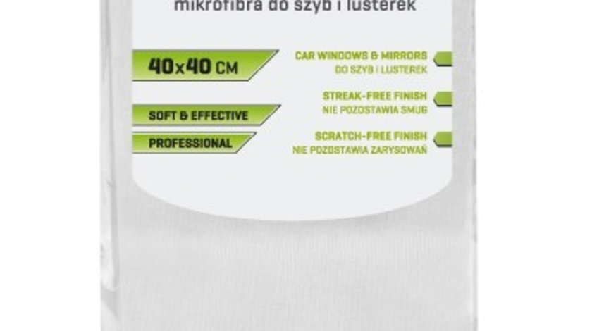 Laveta Din Microfibra Pentru Sticla Geam Parbriz Si Oglinzi, 40X40 CM, Professional Carmotion 58735