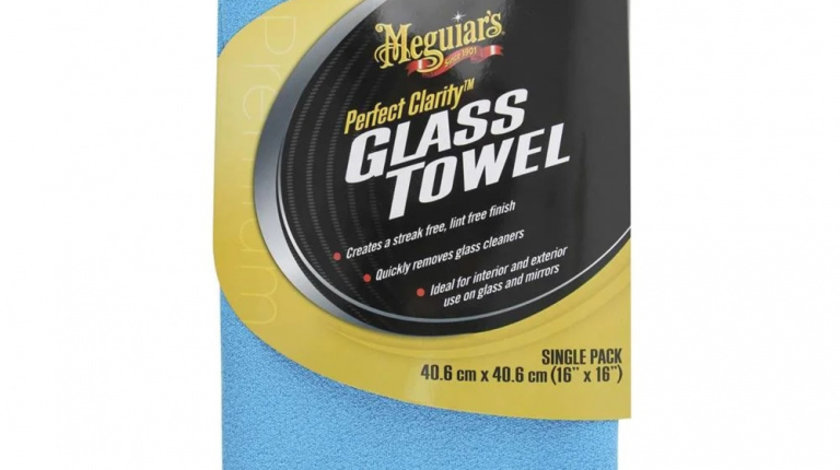 Laveta Microfibre Sticla Meguiar's Glass Towel 40 x 40CM X190301EUMG