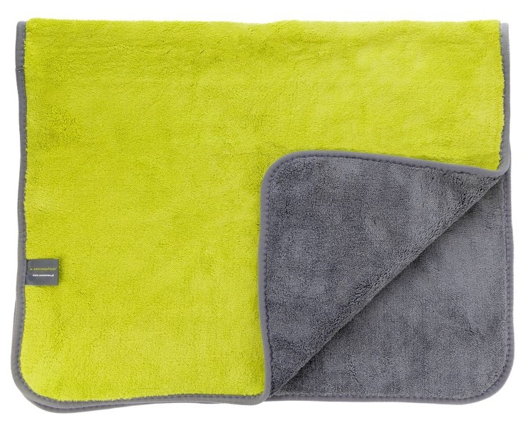 Laveta Prosop De Uscare Din Microfibra Carmotion Detailing Extra Gros 90 x 60 cm 840 g/m² Verde / Gri 63520