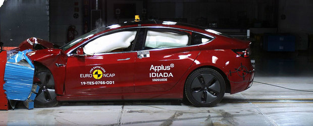 Le-a dat peste nas carcotasilor. TESLA MODEL 3 impresioneaza la testele de siguranta Euro NCAP