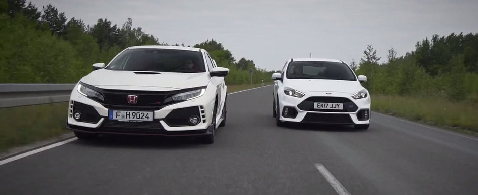 Le-au pus fata in fata ca sa vada care este mai buna. Test comparativ intre Civic Type R si Focus RS