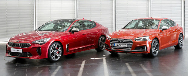 Le-au pus laolalta ca sa vada care arata mai bine. Comparativ vizual intre Audi S5 si Kia Stinger