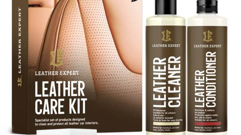 Leather Expert Car Leather Care Kit Intretinere Piele LE-CLCK