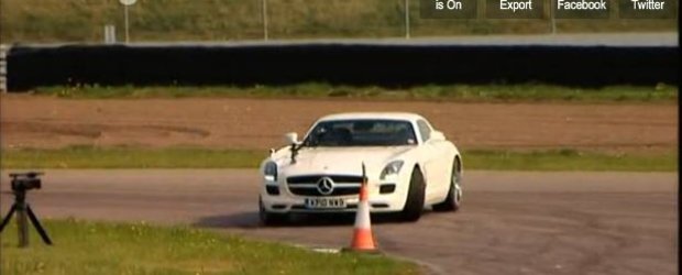 Lectii de drift la bordul lui Mercedes SLS AMG by 5th Gear