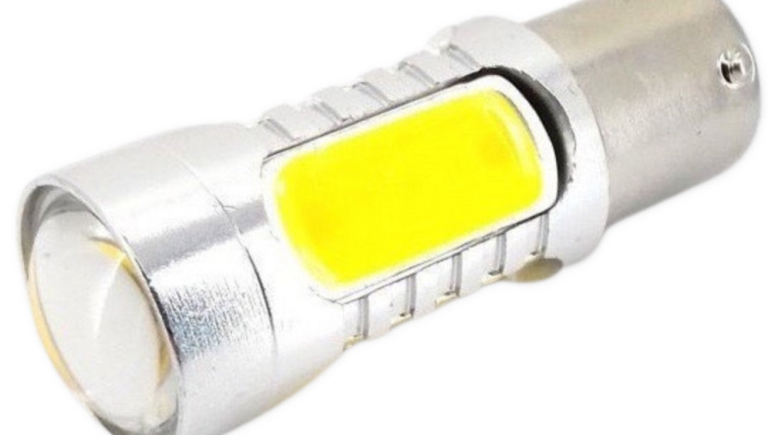 Led Auto Alb BA15S P21W Cu Canbus, 12V 7,5W Cu Lupa 911449