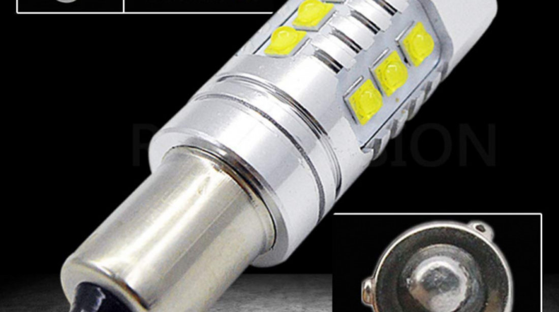 Led Auto Alb H21W / BAY9S Canbus 80W 12-24V Leduri CREE - BTLE1116C-BAY9S-WHITE 826029