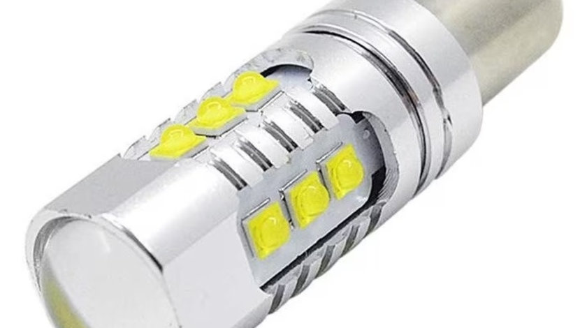 Led Auto Alb H21W / BAY9S Canbus 80W 12-24V Leduri CREE - BTLE1116C-BAY9S-WHITE 826029