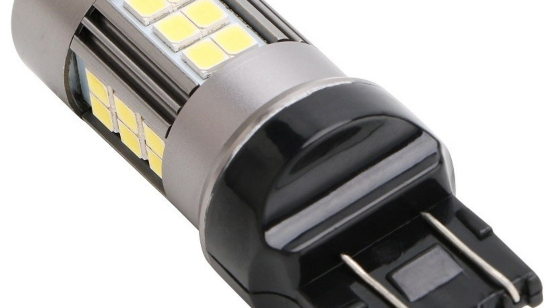 Led Auto Alb T20 7440 27 SMD 2835+Lupa 9-30V Cu O Singura Intensitate 737846