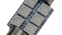 Led Auto Rosu Sofit Cu 6 Smd 36 mm 831452