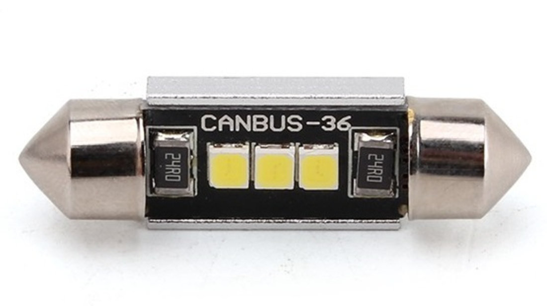 Led Auto Sofit 36MM Canbus 3 Smd 2835 - Super Bright BTLE1284-36mm 725264