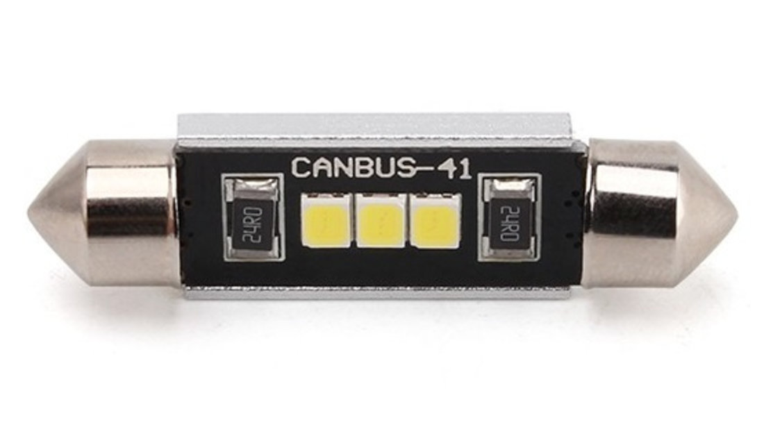 Led Auto Sofit 41MM Canbus 3 Smd 2835 - Super Bright BTLE1284-41mm 974359