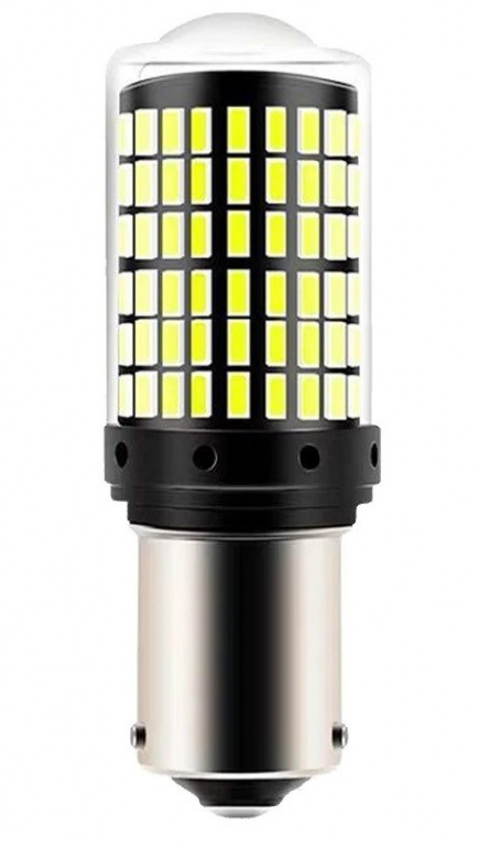 Led BA15S 12V 144 SMD 3014 P21W 1156 Canbus Alb 6000K BA15S-144SMD-3014-WHITE 568874
