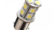 Led BA15S 13 SMD Alb