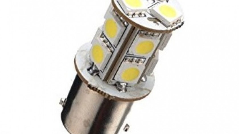 Led BA15S 13 SMD Alb