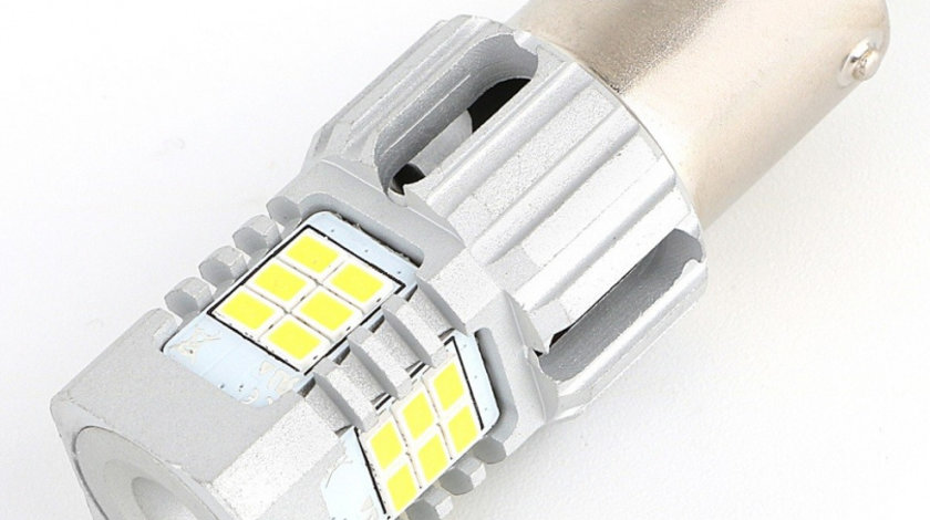 Led BA15S 24SMD 3020 12V Canbus Alb BTLE5040A