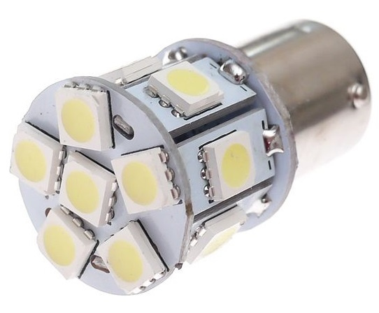 Led BA15S 24V 13 SMD Alb 6000K