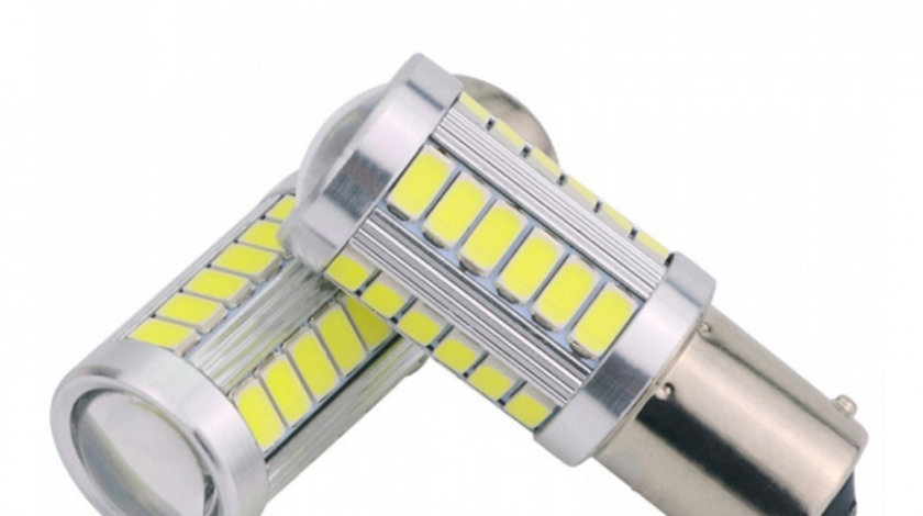 Led BA15S 33 SMD Cu Lupa LED 236