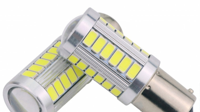 Led BA15S 33 SMD Cu Lupa LED 236