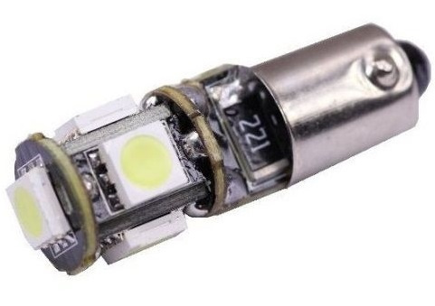 Led BA9S 12V 5 SMD 5050 Canbus Alb 6000K 909964