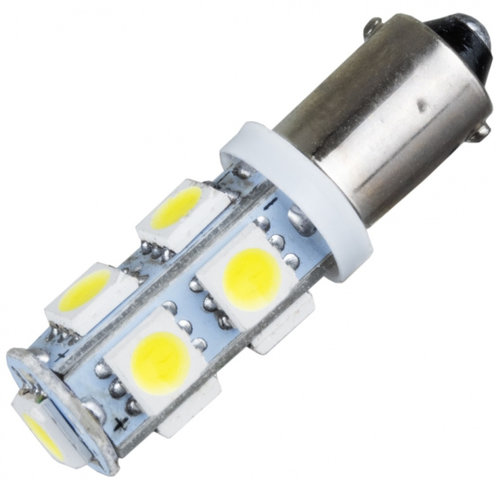 Led BA9S 12V 9 SMD Alb 6000K