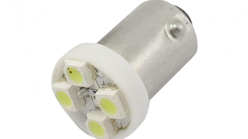 Led BA9S 4 SMD Alb