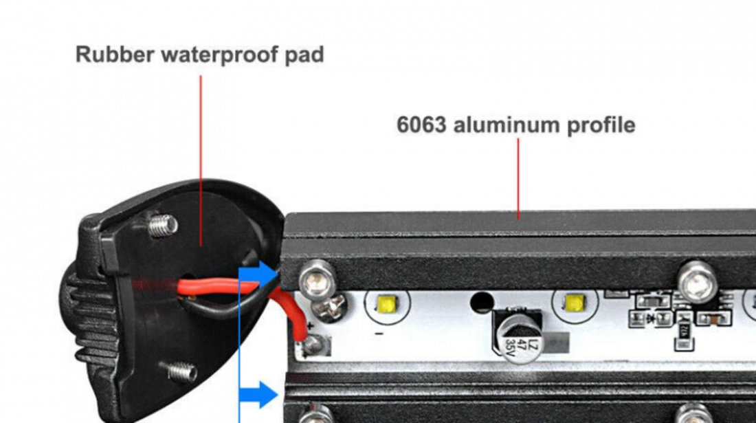 Led Bar Auto 108W Super Slim 35MM 12/24V 9180 Lumeni 38&quot;/97CM Combo Beam-B18-108W 571448