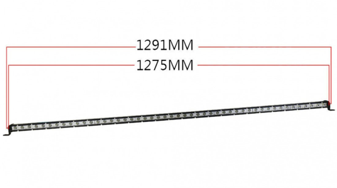 Led Bar Auto 144W Super Slim 35MM 12/24V 12240 Lumeni 50&quot;/128CM Combo Beam-B18-144W 386340