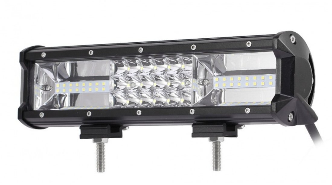 Led Bar Auto 162W Leduri Pe 3 Randuri 12V-24V 11340 Lumeni 12&quot;/30,5CM Combo Beam 12/60 Grade 723473