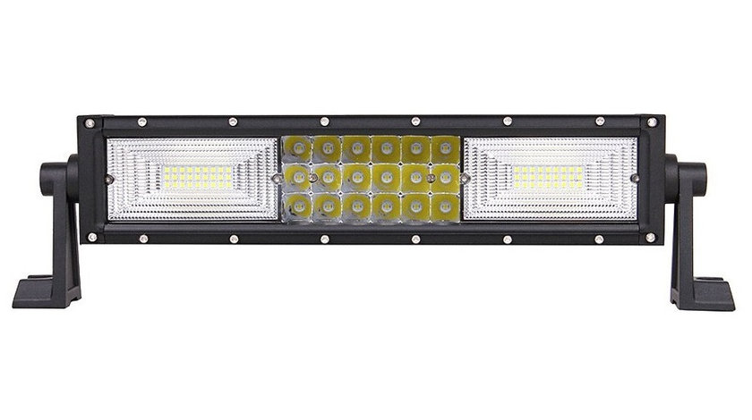 Led Bar Auto Curbat 216W Leduri Pe 3 Randuri 12V-24V 15120 Lumeni 13,5&quot;/34,2CM Combo Beam 12/60 Grade 467691